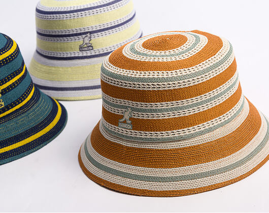Bucket Hat Kangol - Tropic Resort Stripe Lahinch - Rustic Caramel Multi