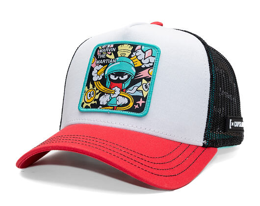 Cap Capslab - Trucker Looney Tunes - Marvin The Martian - White / Red