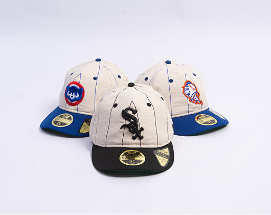Cap New Era - MLB Retro Linen Pinstripe 59FIFTY Retro Crown - Chicago White Sox - Team Color