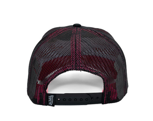 Cap Von Dutch - Trucker - Rubber Logo Black/Electric Pink