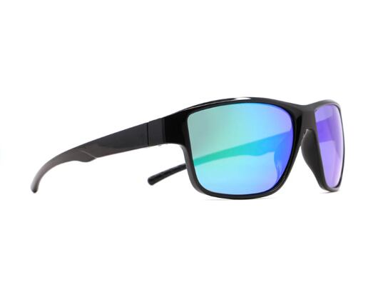 Sunglasses Red Bull Spect - Chess-04P Shiny Black / Smoke / Purple-Green Mirror