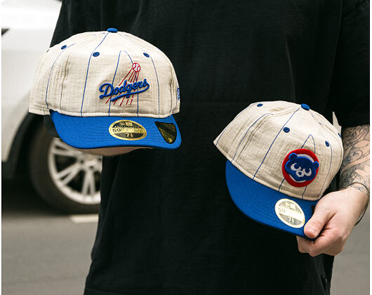 Cap New Era - MLB Retro Linen Pinstripe 59FIFTY Retro Crown - LA Dodgers - Team Color