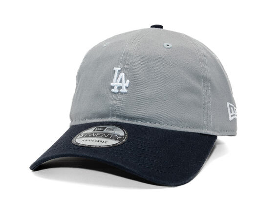 Cap New Era - MLB Mini Logo Washed Contrast 9TWENTY - LA Dodgers - Grey / Navy