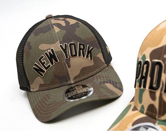 Cap New Era - MLB Wordmark Camo 9FORTY M-CROWN - San Diego Padres - Wheat