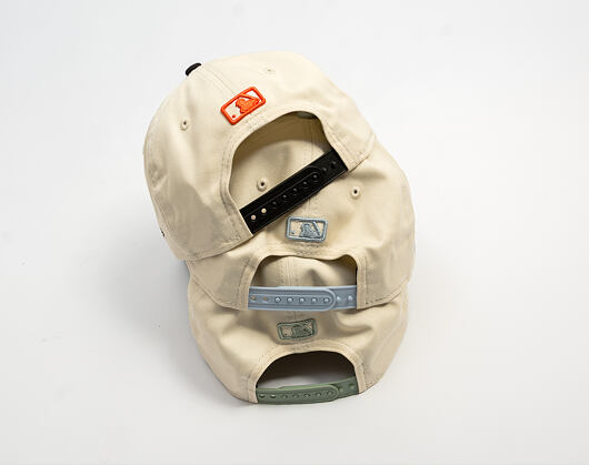 Cap New Era - MLB Side Script 9FORTY M-CROWN - LA Dodgers - Cream / Pastel Green