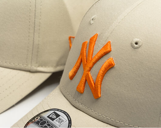 Kids Cap New Era - MLB Essential 9FORTY - NY Yankees - Stone / Orange