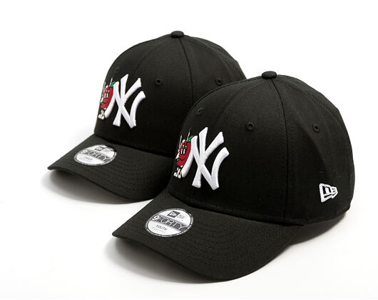 Kids Cap New Era - MLB Icon 9FORTY - NY Yankees - Black / White