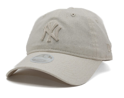 Womens Cap New Era - MLB Midi Linen 9TWENTY - NY Yankees - Stone