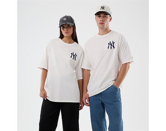 Tee New Era - MLB Cap Graphic Oversized Tee - NY Yankees - White