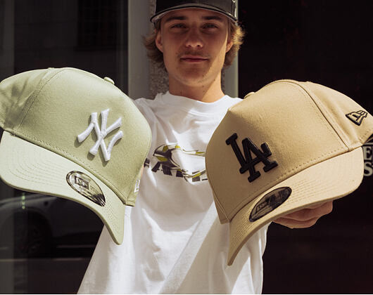 Cap New Era - MLB Essential 9FORTY A-Frame - LA Dodgers - Camel / Black