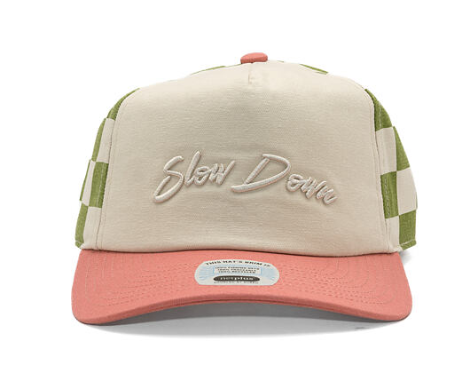 Cap Brixton - Slow Down Mp Snapback - Sublime Green Gingham/Whitecap