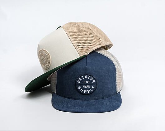 Cap Brixton - Oath Mp Trucker Hat - Blue Chambray/White