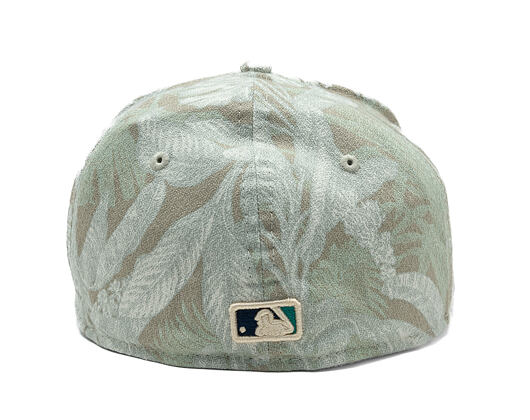 Cap New Era - MLB Three Looms "Leafy Palm" 59FORTY A-Frame - Seattle Mariners - Stone