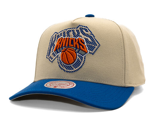 Cap Mitchell & Ness - Off Tilted - NBA - New York Knicks - Off White