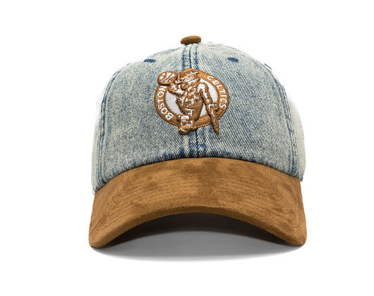 Cap Mitchell & Ness - Den Suede Strapback - NBA - Boston Celtics - Blue