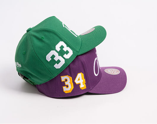 Cap Mitchell & Ness - Player Script Hwc - NBA - Boston Celtics - Larry Bird - Green