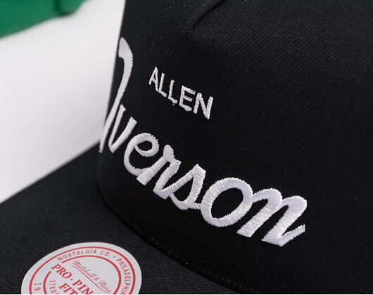 Cap Mitchell & Ness - Player Script Hwc - NBA - Philadelphia 76Ers - Allen Iverson - Black