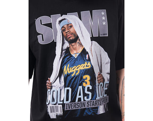 Tee Mitchell & Ness - Boxy Slam Tee - NBA - Denver Nuggets - Allen Iverson - Black