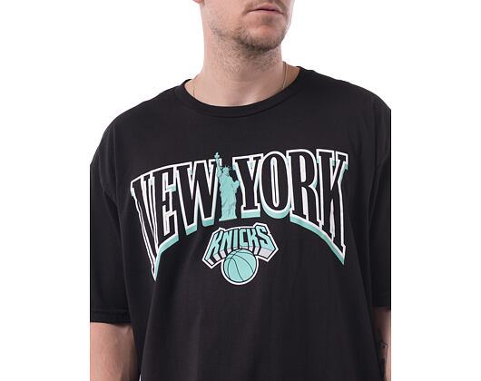 Tee Mitchell & Ness - In The City Wordmark Tee - NBA - New York Knicks -Black