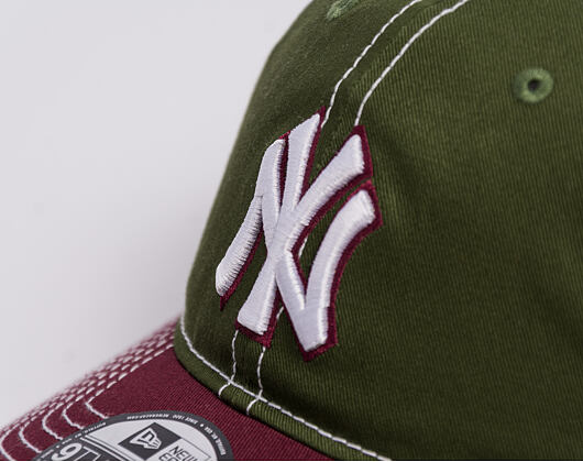 Cap New Era - MLB "Seasonal 2 Tone" 9TWENTY - NY Yankees - Green / Burgundy