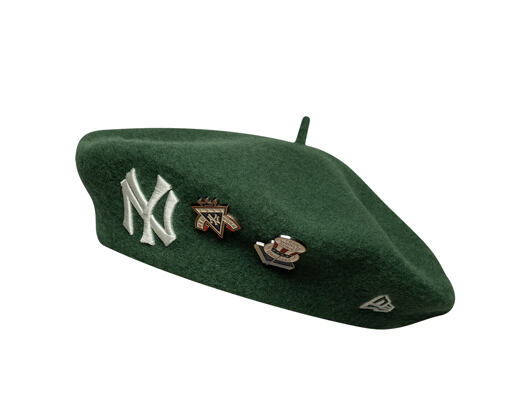 Beret New Era - MLB IMAGE DROP Retro Pin Beret - NY Yankees - Green