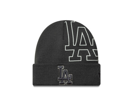 Beanie New Era - MLB Wordmark Beanie Medium Knit - LA Dodgers - Steel
