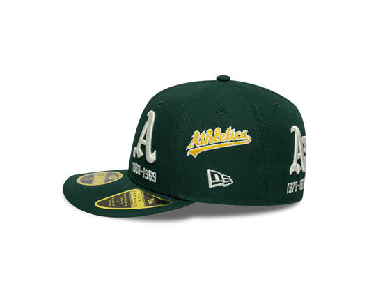 Cap New Era - MLB IMAGE DROP All-Over 59FIFTY Low Profile - Oakland Athletics - Green