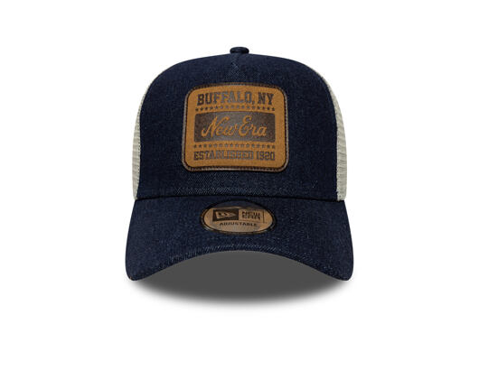 Cap New Era - Branded Patch Denim 9FORTY A-Frame Trucker - Royal