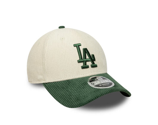 Cap New Era - MLB Cord 9FORTY M-CROWN - LA Dodgers - Cream / Cilantro Green