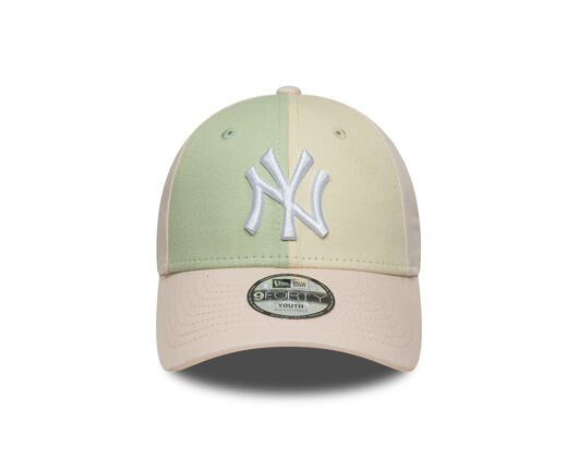 Kids Cap New Era - MLB Color Block 9FORTY - NY Yankees - Blush Pink / Soft Grass