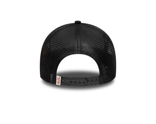 Cap New Era - Branded Distressed Patch 9FORTY A-Frame Trucker - Black
