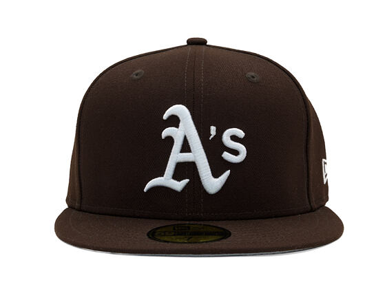 New Era - MLB Seasonal 59FIFTY - Oakland Athletics - Burnt Wood - Brown