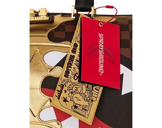 Bag Sprayground - Sharks In Paris Gold Drip Duffle