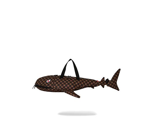Bag Sprayground - Sharks In Paris Wtf Bubble Brown Check Shark Duffle