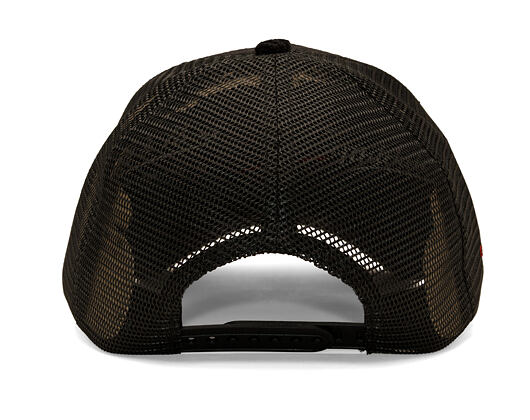 Cap Ed Hardy - Embroidery Applique Cord 5 Panel Trucker Cap - Black