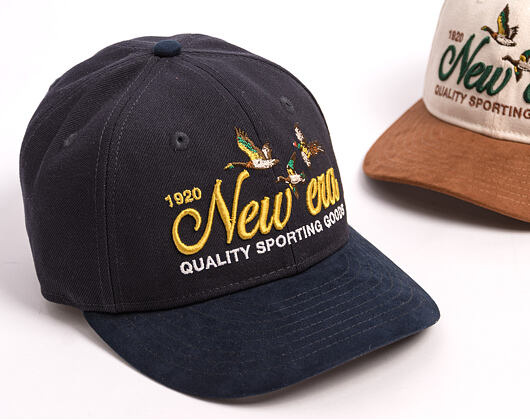 Cap New Era - Branded Suede Pre-Curved 9FIFTY Retro Crown - Navy