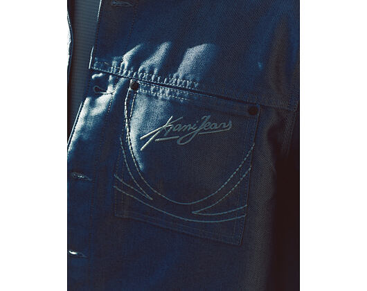 Kani Jeans Cropped Silver Denim Jacket