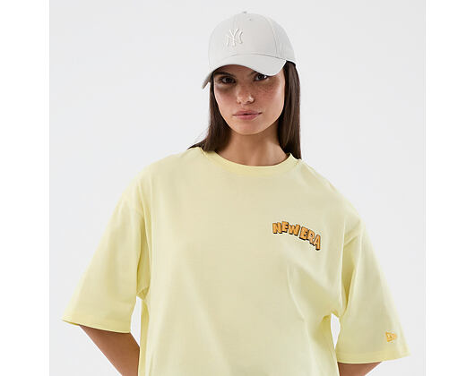 Tee New Era - Branded Beach Party Graphic Oversized Tee - Yellow