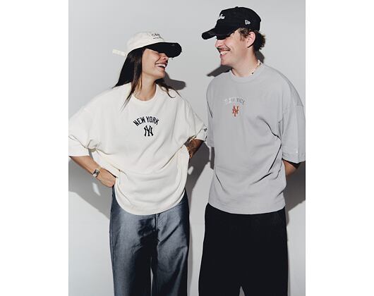 Tee New Era - MLB Waffle Box Tee - NY Yankees - Off White