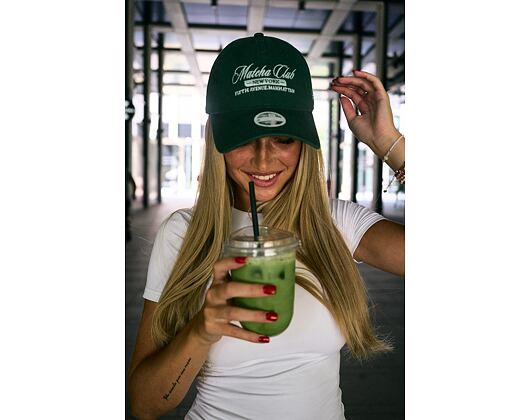 Womens Cap New Era - Branded Cafe Slogan 9TWENTY - Cilantro Green / Soft Grass