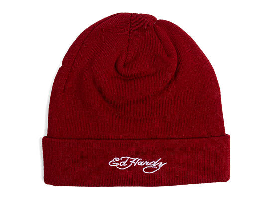 Beanie Ed Hardy - Unisex Love Kills Slowly Foldover Beanie - Black