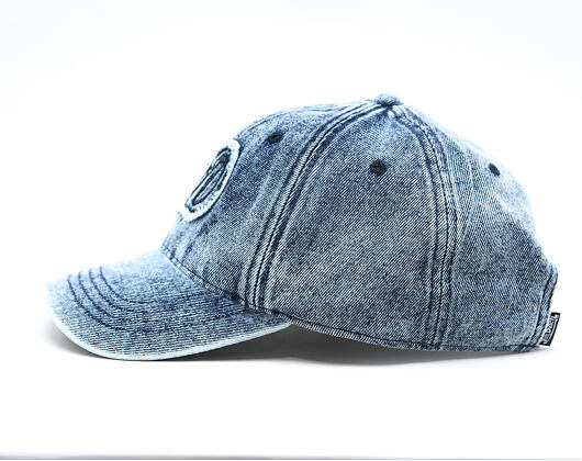 Womens Cap DAD CAP EN JEAN AVEC PATCH VD A FRANGES