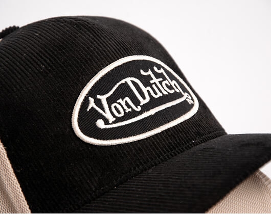 Cap Von Dutch - Corduroy Oval Patch Premium Baseball - Black / Cream