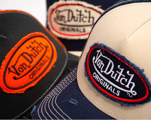 Cap Von Dutch - Baseball - Vintage Distressed - Black / Grey
