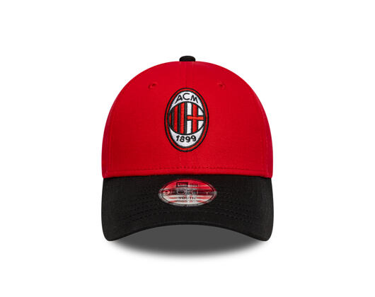 Kids Cap New Era - Contrast Stitch 9FORTY - AC MILAN - Scarlet