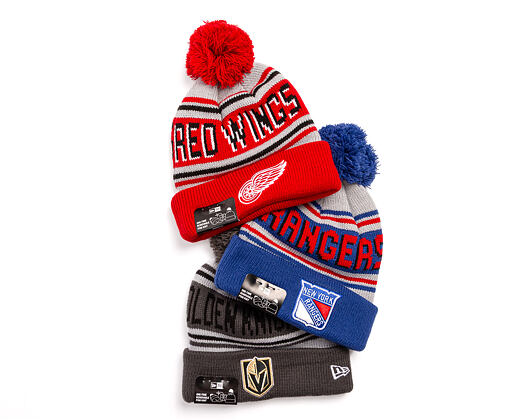 Beanie New Era - NHL Evergreen Wordmark Pom Medium Knit - Detroit Red Wings - Team Color