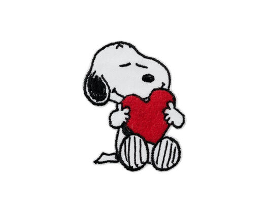 Patch Monoquick - Snoopy se srdíčkem 7,5 x 5,5 cm