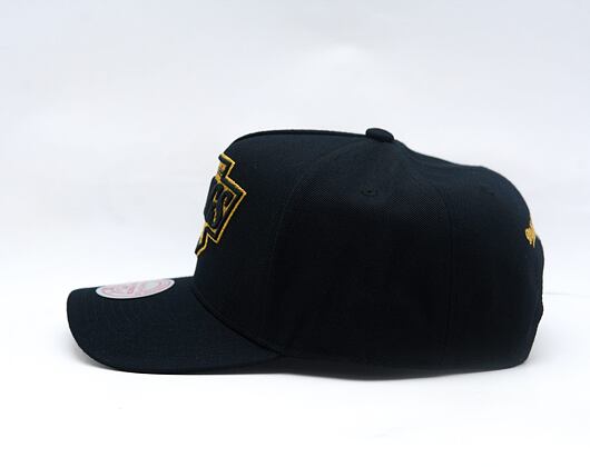 Cap Mitchell & Ness - NHL Black And Gold Pro Snapback - Chicago Blackhawks - Black