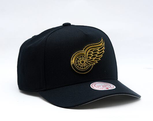 Cap Mitchell & Ness - NHL Black And Gold Pro Snapback - Detroit Red Wings - Black