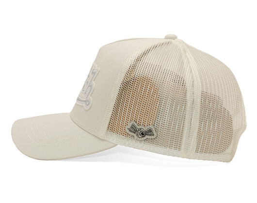 Womens Cap Von Dutch - Felt & TPU Patch Baseball - Beige